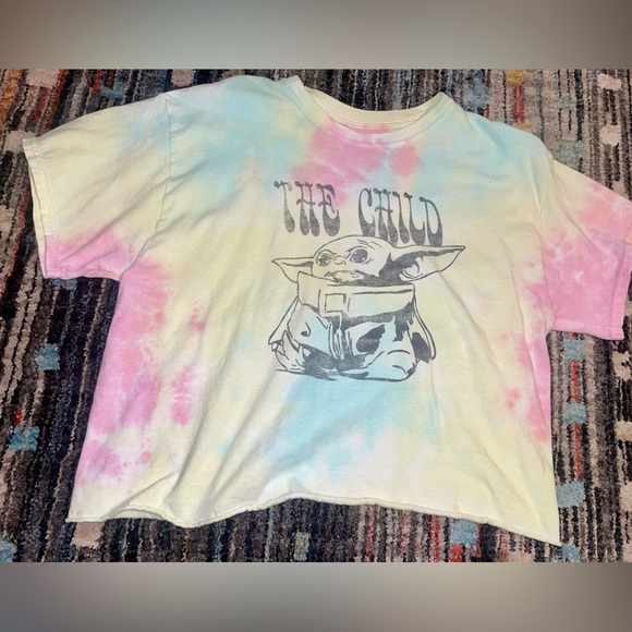 Star Wars Tops The Mandalorian The Child Grogu Baby Yoda Cropped